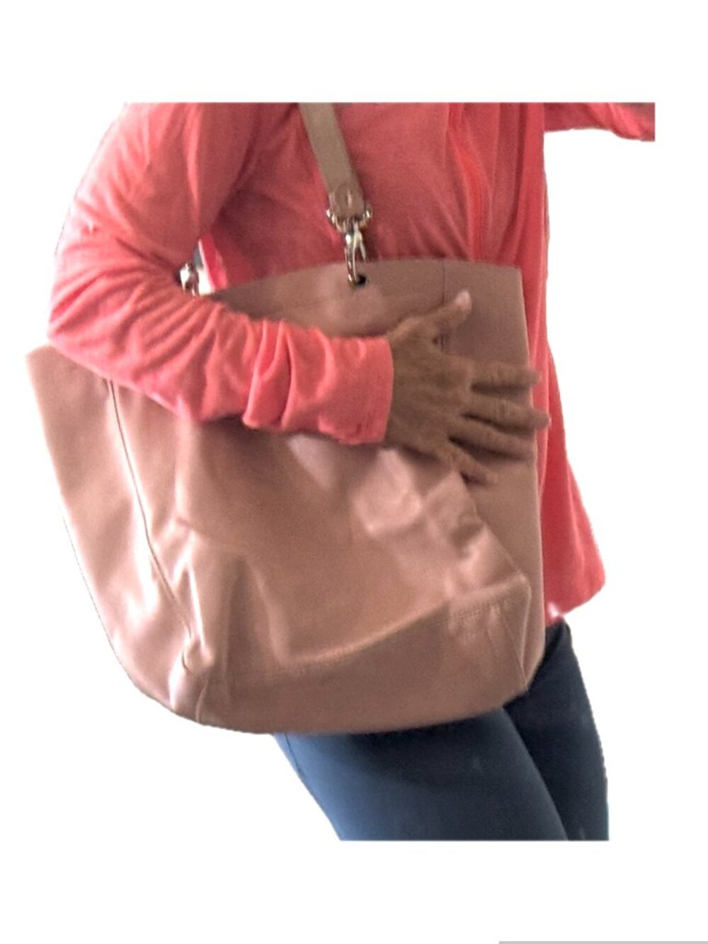 Rose Blush Pink Nine West Tote Bag with Wristlet and Card Holder
